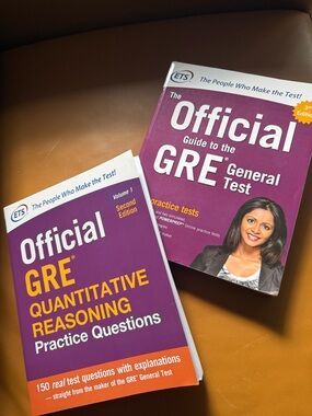 Set of Two Official GRE Test Prep Books by ETS